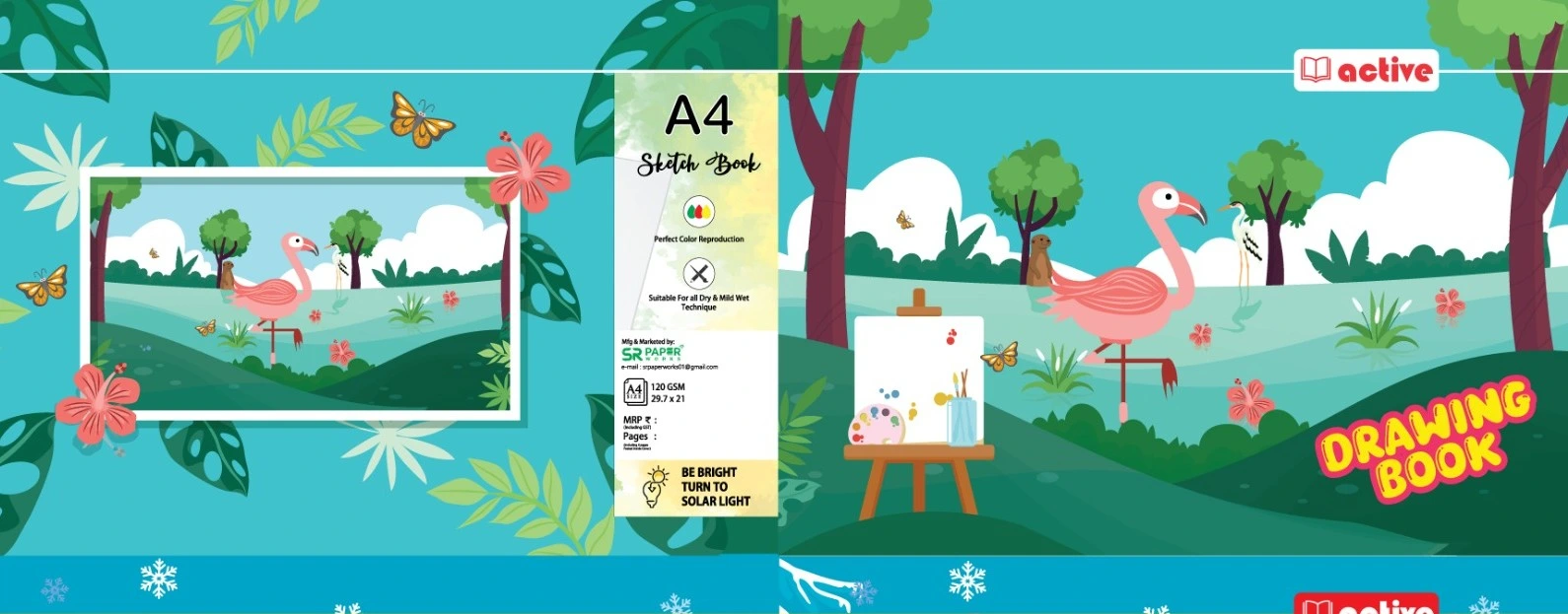 Active Drawing Book - Flamingo